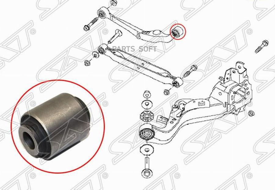 

Сайлентблок Заднего Верхнего Поперечного Рычага Nissan Qashqai/Qashqai+2 06-/X-Trail T31 0