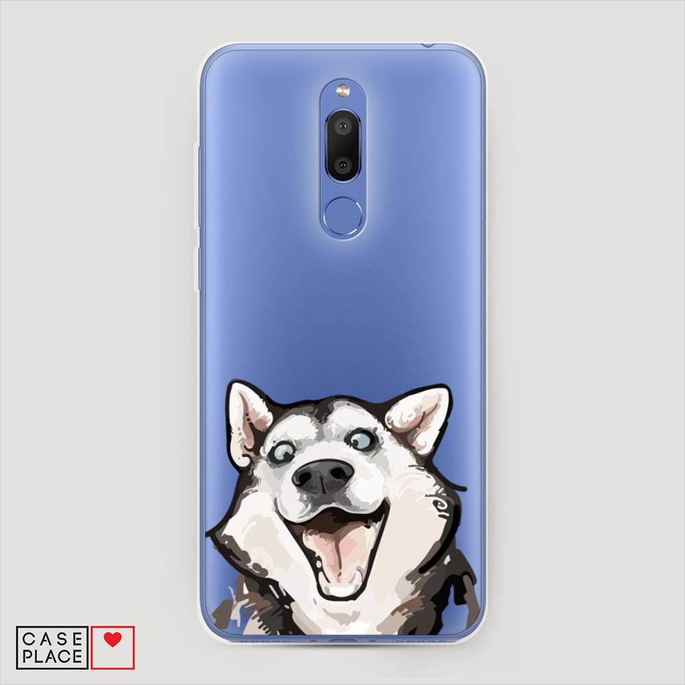 

Чехол Awog на Meizu M6T "Радостный хаски", Белый;голубой;черный, 72850-1