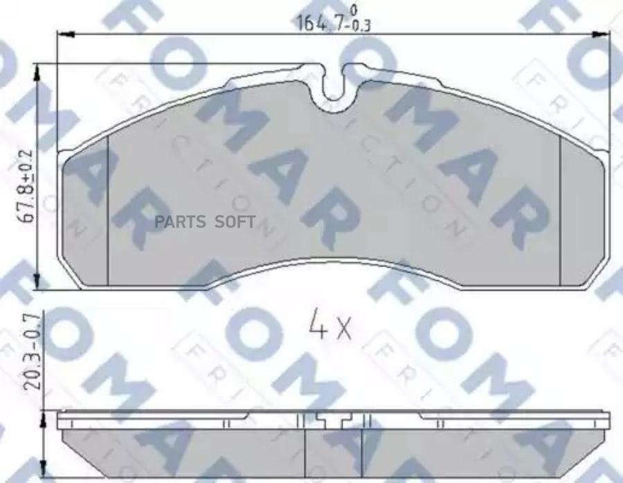 

Тормозные колодки FOMAR-FRICTION fo933581