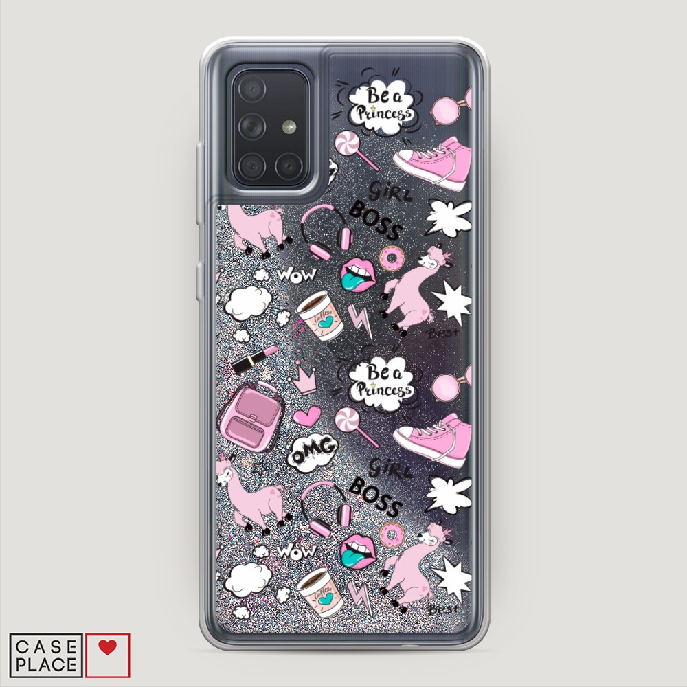 

Чехол Awog на Samsung Galaxy A71 4G "Стильная лама", Разноцветный, 29091-1