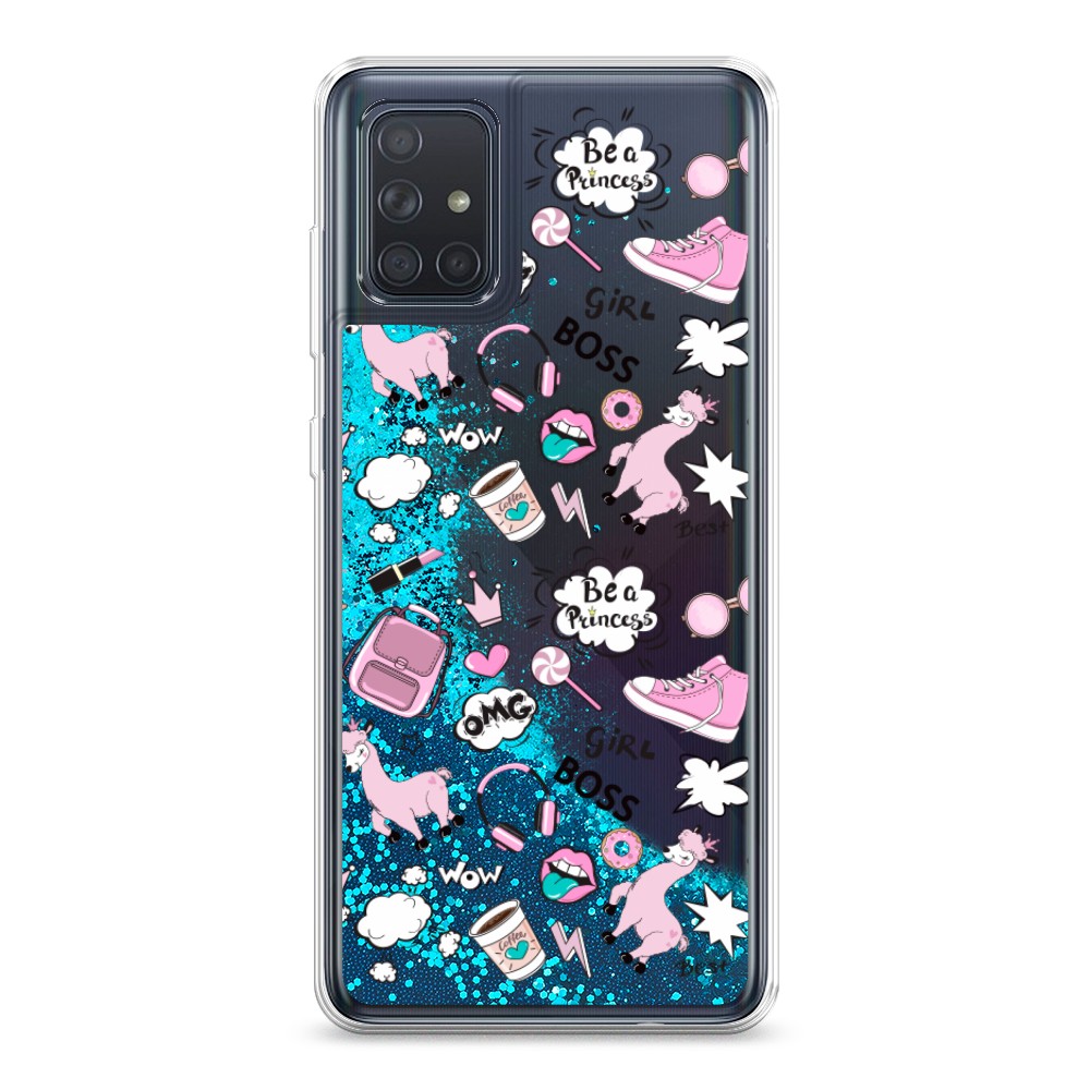 

Чехол Awog на Samsung Galaxy A71 4G "Стильная лама", Разноцветный, 29093-1