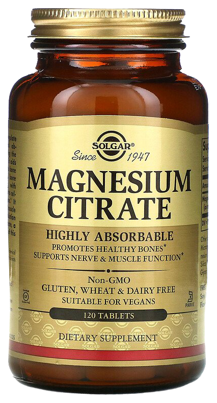 фото Magnesium citrate solgar таблетки 120 шт.