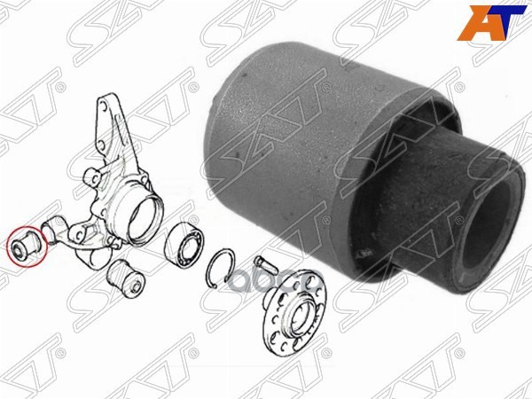 

Сайлентблок Задней Цапфы Hyundai Tucson 2004-2010 №1 (10129060/030817/0021821)