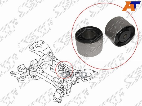 

SAT Сайлентблок крепления редуктора к-кт NISSAN PATROL 62 10-