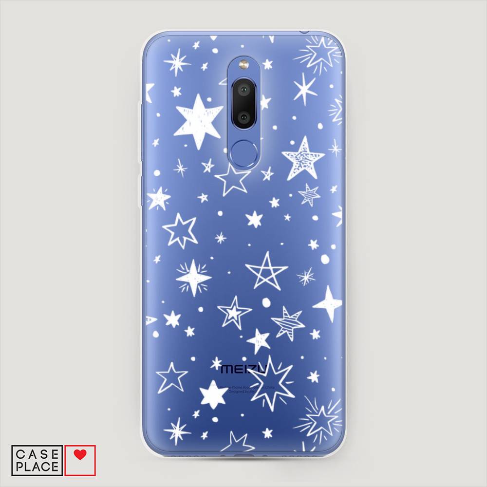 

Чехол Awog на Meizu M6T "Звездочки графика белая", Прозрачный;белый, 72850-7