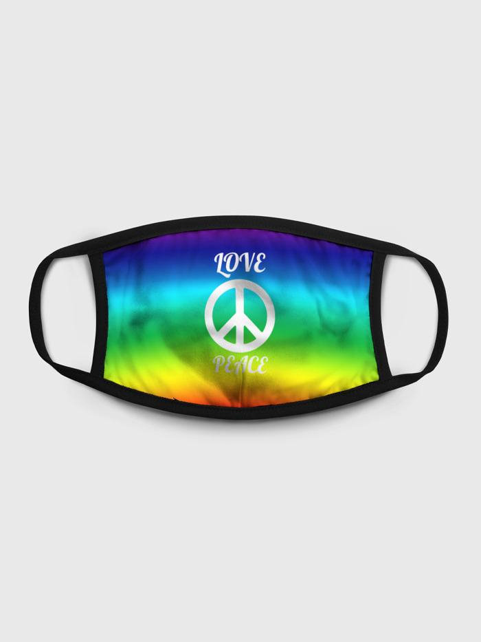 

Многоразовая маска унисекс Burnettie Love And Peace, Разноцветный, Love And Peace