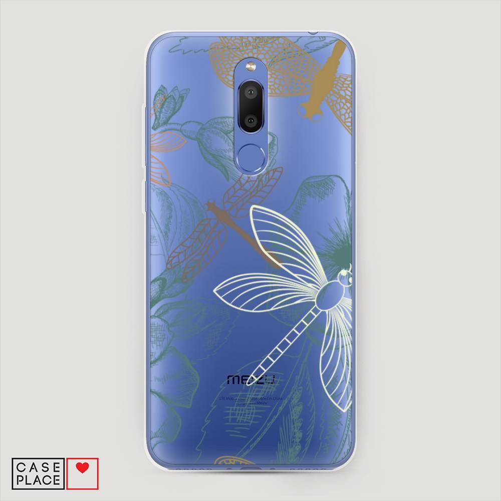 

Чехол Awog на Meizu M6T "Тени стрекоз", Коричневый;зеленый;белый, 72850-8