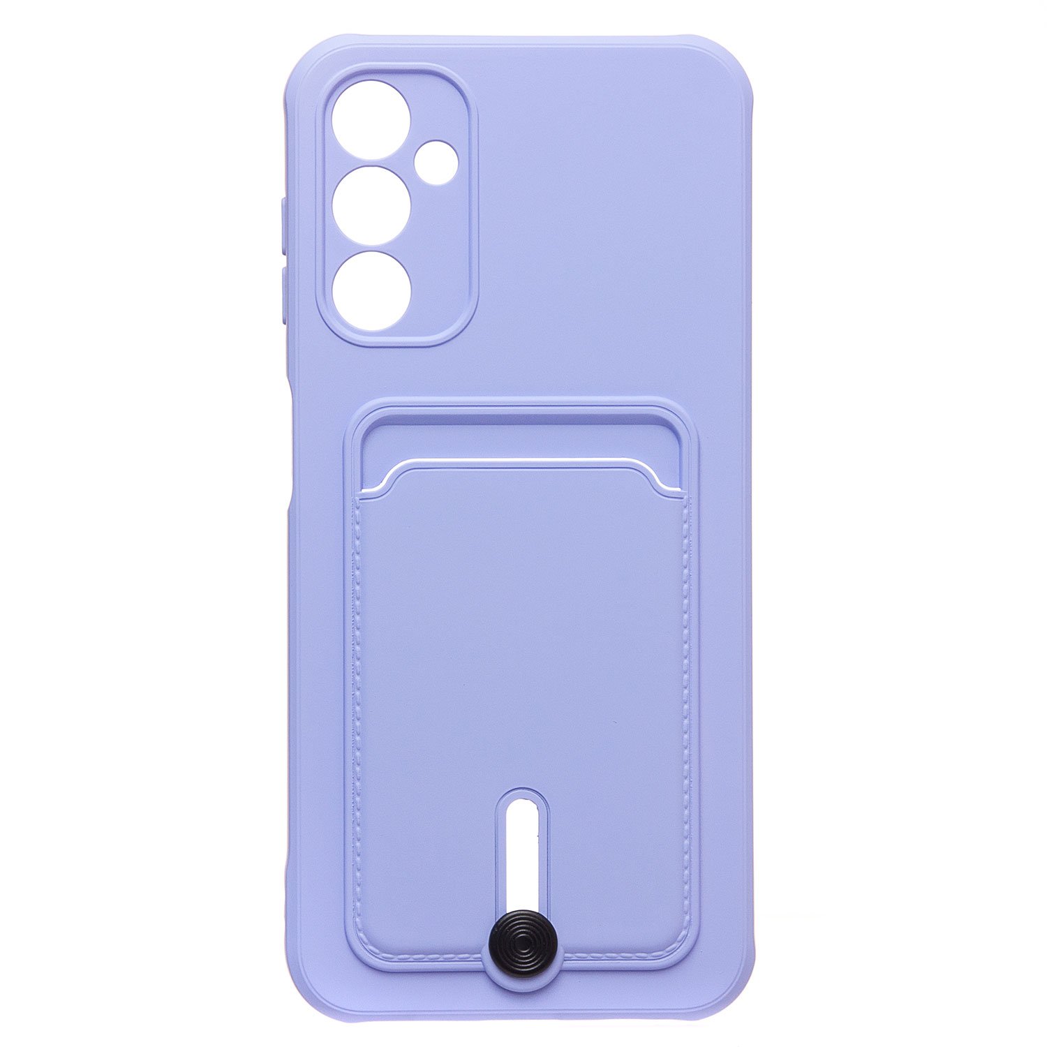 

Чехол для Samsung SM-A145F (Galaxy A14), A146B (A14 5G) силиконовый с картхолдером 4, Фиолетовый