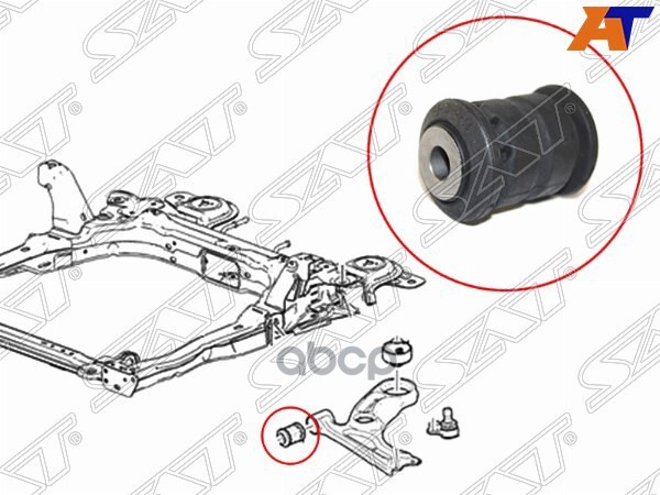 

SAT ST-95228670 Сайлентблок переднего рычага передний CHEVROLET AVEO T300 11- 1шт