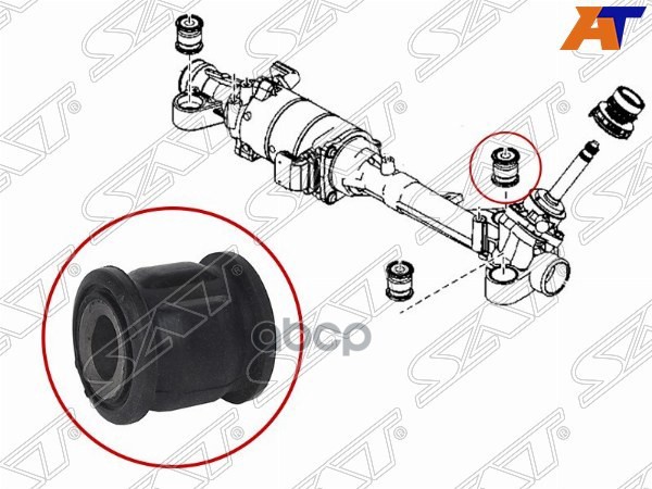 

Сайлентблок Рулевой Рейки Mazda 6 08-13 Sat арт. ST-GDK6-32-123B