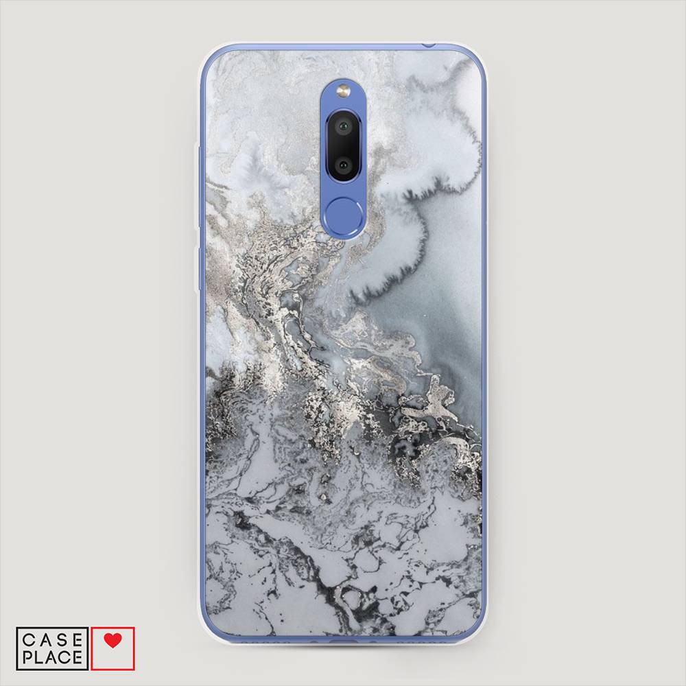 фото Чехол awog "морозная лавина серая" для meizu m6t