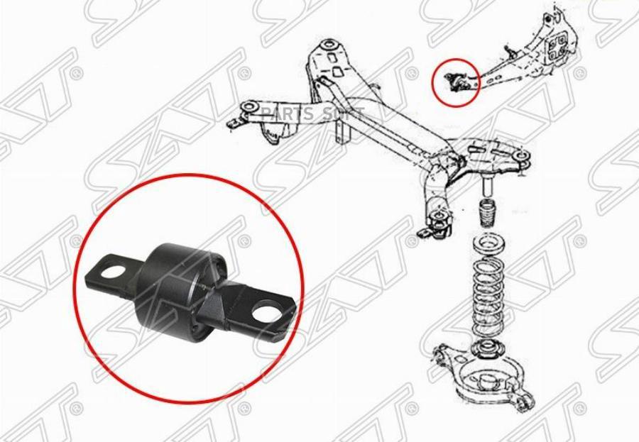 

Sat St-Gj6A-28-250G-B Сайлентблок Заднего Продольного Рычага Mazda 6/Atenza 02-08 1Шт