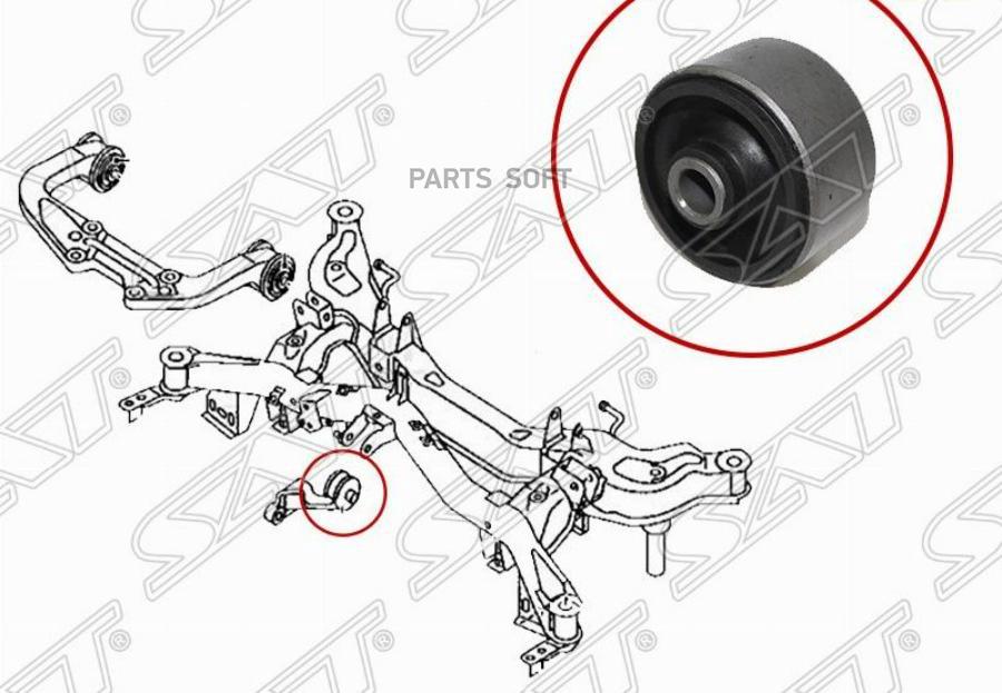 

Сайлентблок Заднего Дифференциала Mazda 6/Atenza 02-08 Sat арт. ST-GP9A-28-68XA-B