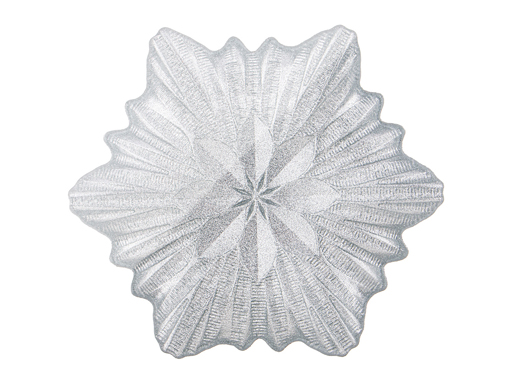 фото Блюдо "snowflake" silver shiny 25см 339-232 арти-м