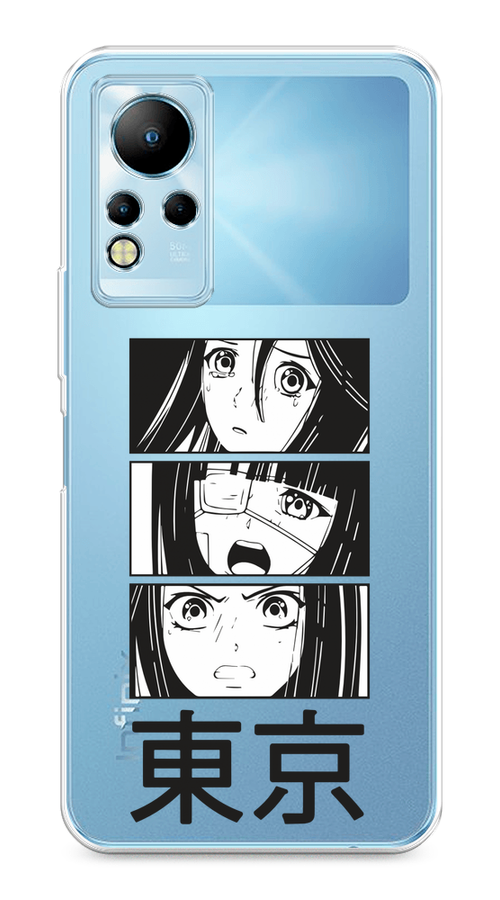 

Чехол на Infinix Note 11/12 G88 "Tokyo girls", Белый;черный;прозрачный, 3100450-1