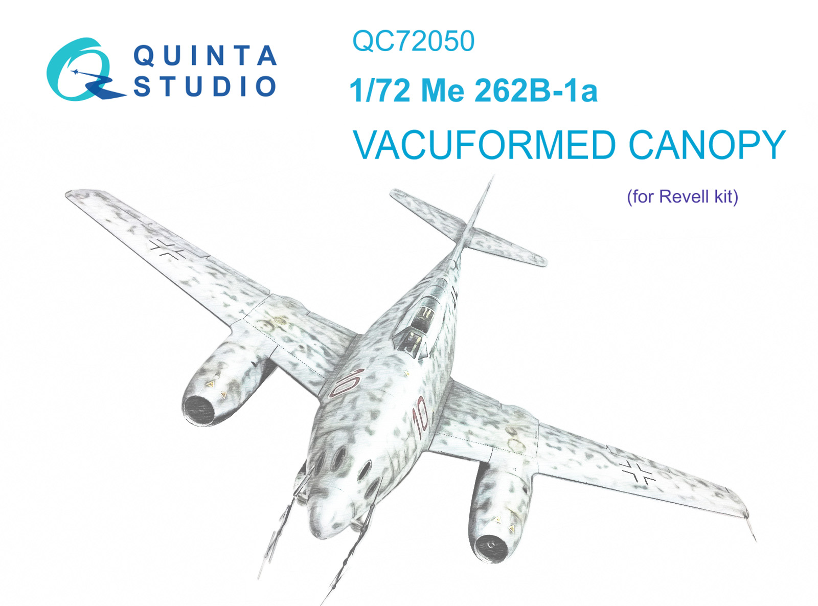 

QC72050 Набор остекления для модели Me-262B-1a Revell