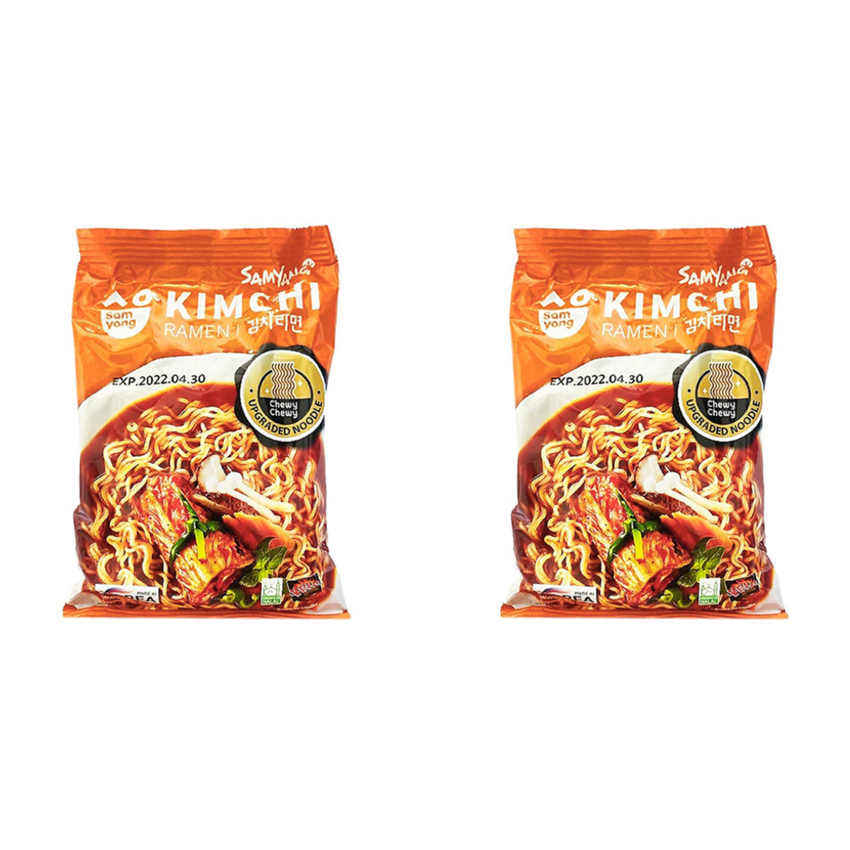 Лапша быстрого приготовления SAMYANG Рамен со вкусом кимчи 2 шт по 80 г 358₽