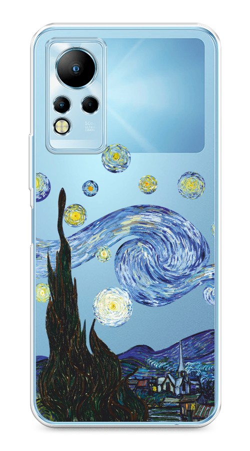 

Чехол на Infinix Note 11/12 G88 "Ночь Ван Гога", Голубой;синий;черный, 3100450-1