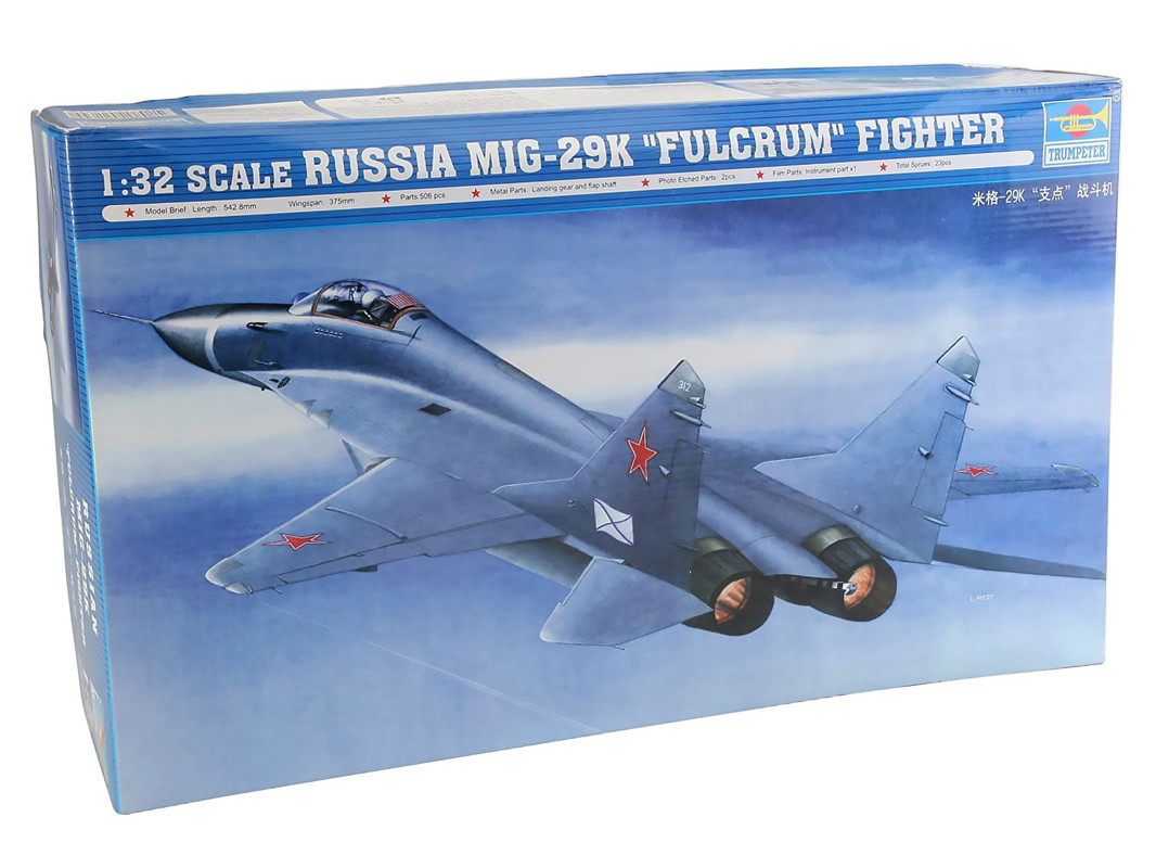 

Модель Trumpeter 1/32 Миг-29К 02239