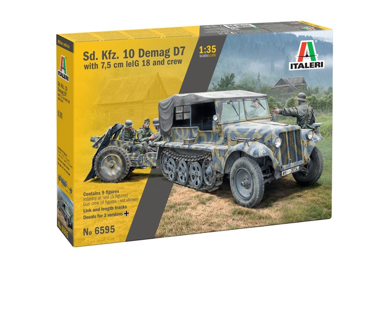 

6595ИТ KFZ. 10 DEMAG D7 with 7,5 cm leIG 18 and CREW