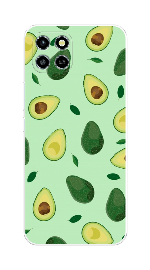 

Чехол на Infinix Smart 6 HD "Blue avocado", Коричневый;зеленый, 3101650-1