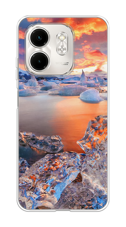 

Чехол на Infinix Smart 9/Hot 50i Ледники, Синий;оранжевый, 3106750-1