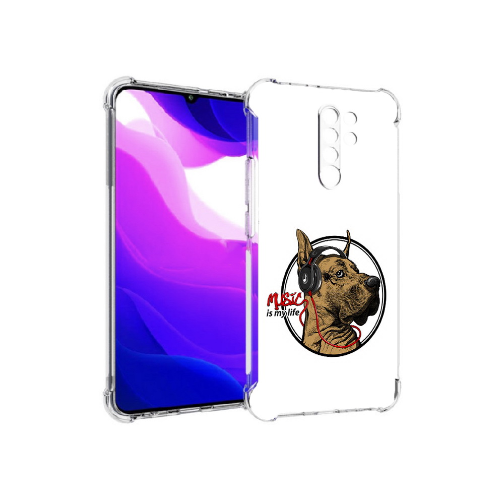Чехол MyPads Tocco для Xiaomi Redmi 9 музыкальная собака (PT150826.259.490)