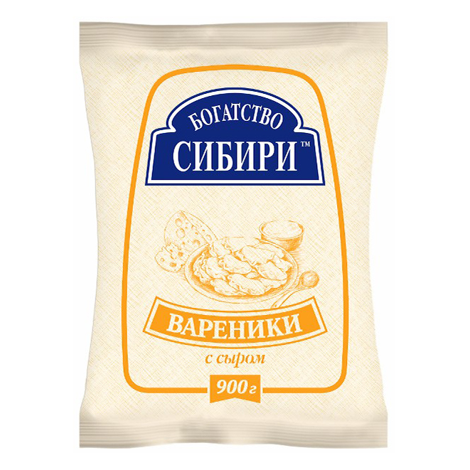 

Вареники Богатство Сибири с сыром 900 г