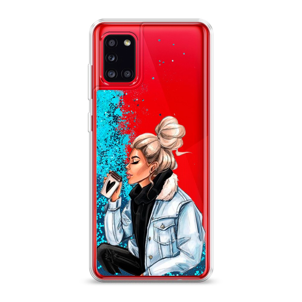 

Жидкий чехол с блестками "Cute girl" на Samsung Galaxy A31, 2100393-1