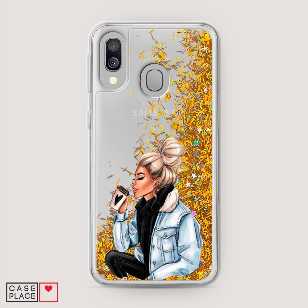 

Чехол Awog на Samsung Galaxy A40 "Cute girl", Разноцветный, 28090-1