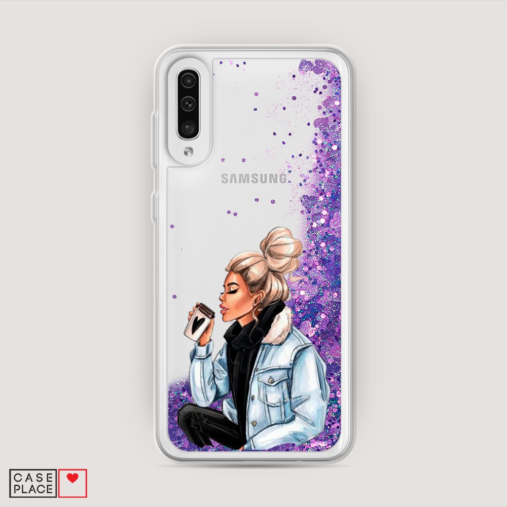 

Чехол Awog на Samsung Galaxy A50 "Cute girl", Разноцветный, 27792-1