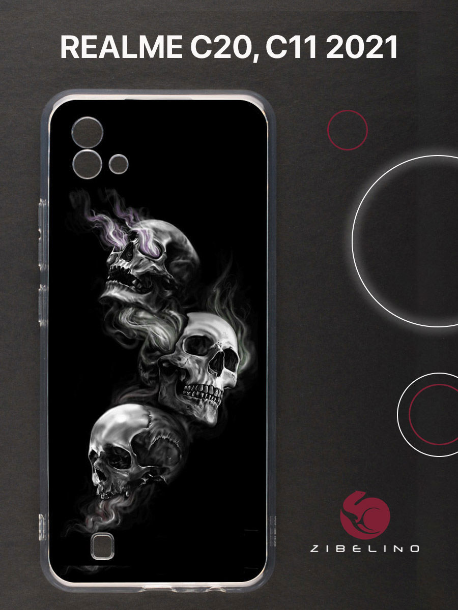 

Чехол для realme c20, realme c11 2021 с защитой камеры, с принтом под прицелом, Прозрачный, ZUTCP-RLM-C20