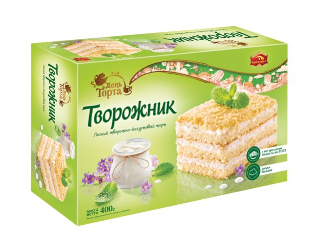

Торт "Творожник" йогуртовая начинка 400г