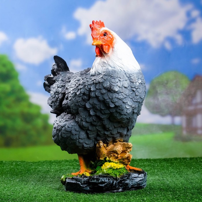 

Садовая фигура "Курица Кубанская" 33х20,5х40см, Разноцветный