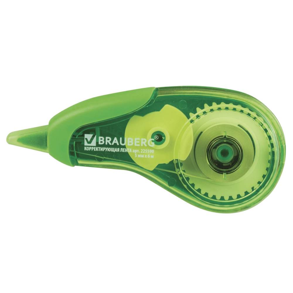 

Набор из 12 шт, Корректирующая лента Brauberg Design One (225590), Зеленый