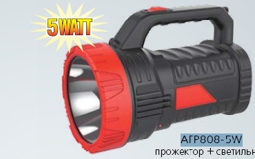 

Фонарь СПУТНИК AFP808-5W, Черный;красный