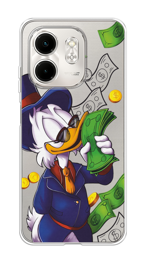 

Чехол на Infinix Smart 9/Hot 50i Scrooge McDuck with Money, Синий;зеленый;белый, 3106750-1