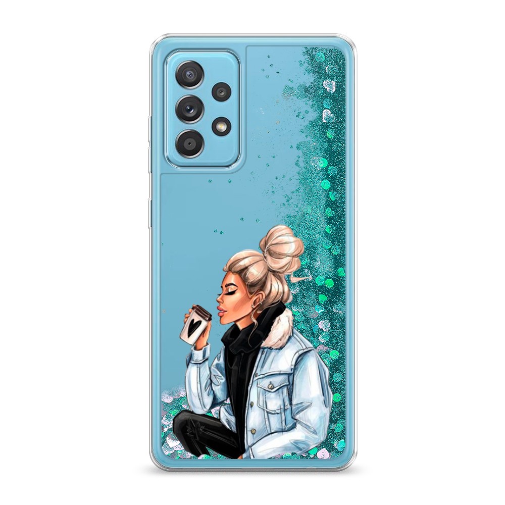 

Жидкий чехол с блестками "Cute girl" на Samsung Galaxy A52s, 2106595-1