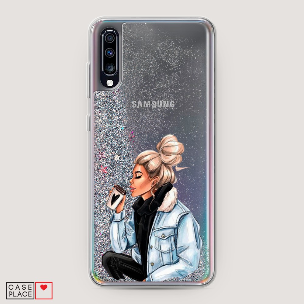 

Чехол Awog на Samsung Galaxy A70 "Cute girl", Разноцветный, 28191-1