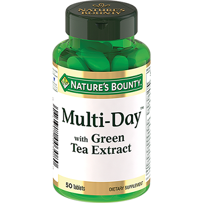 Купить Nature's Bounty Multi-Day с экстрактом зеленого чая таблетки 50 шт.
