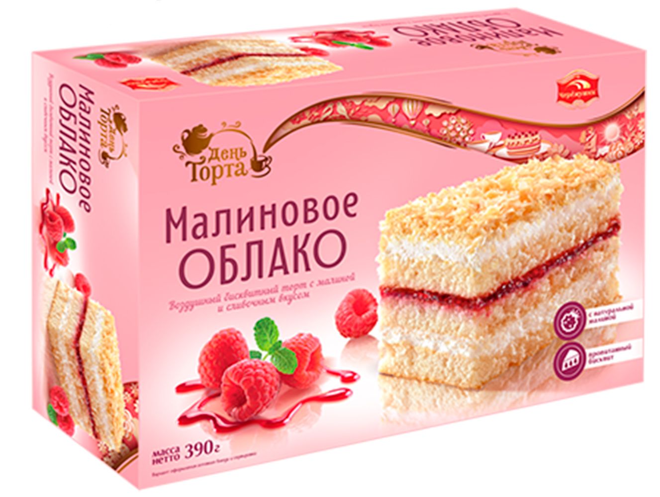 

Торт "Малиновое облако" 390г