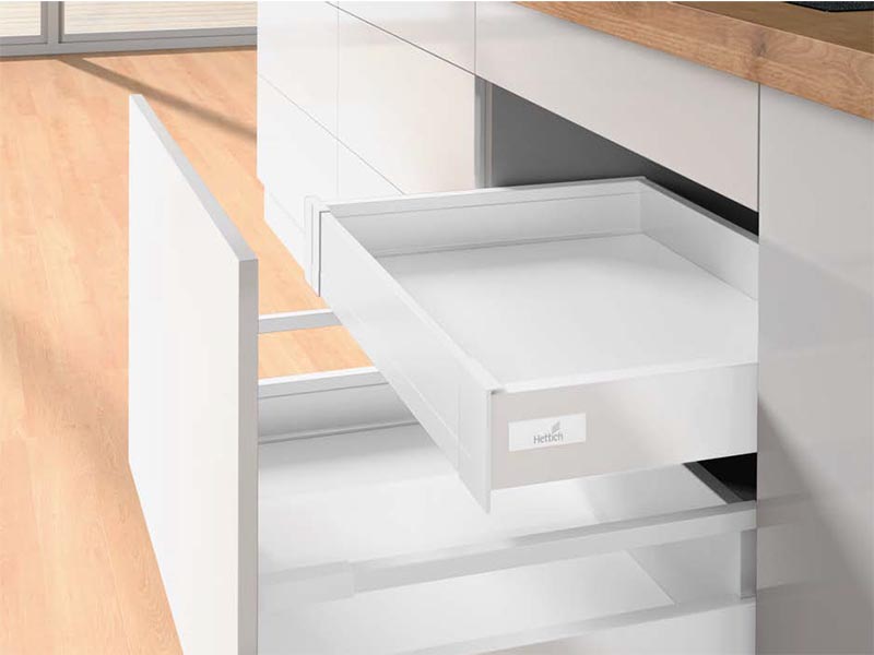 

Передняя панель внутреннего ящика HETTICH 100 InnoTech Atira, в базу 450 мм, белый