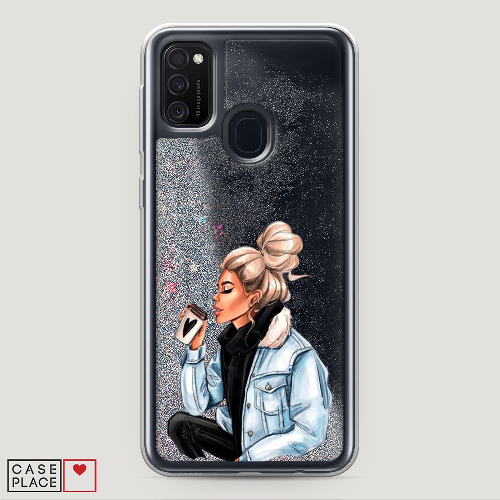 

Чехол Awog на Samsung Galaxy M21 "Cute girl", Разноцветный, 29791-1