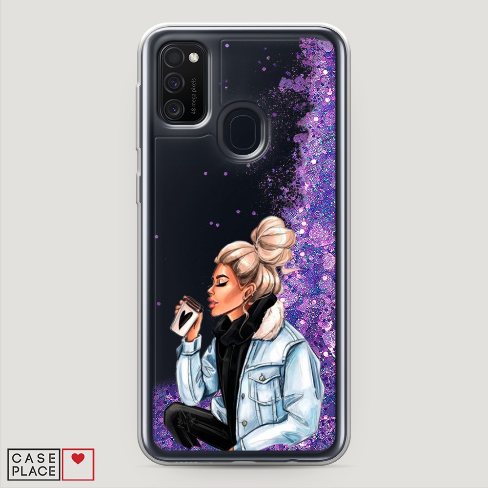 

Чехол Awog на Samsung Galaxy M21 "Cute girl", Разноцветный, 29792-1