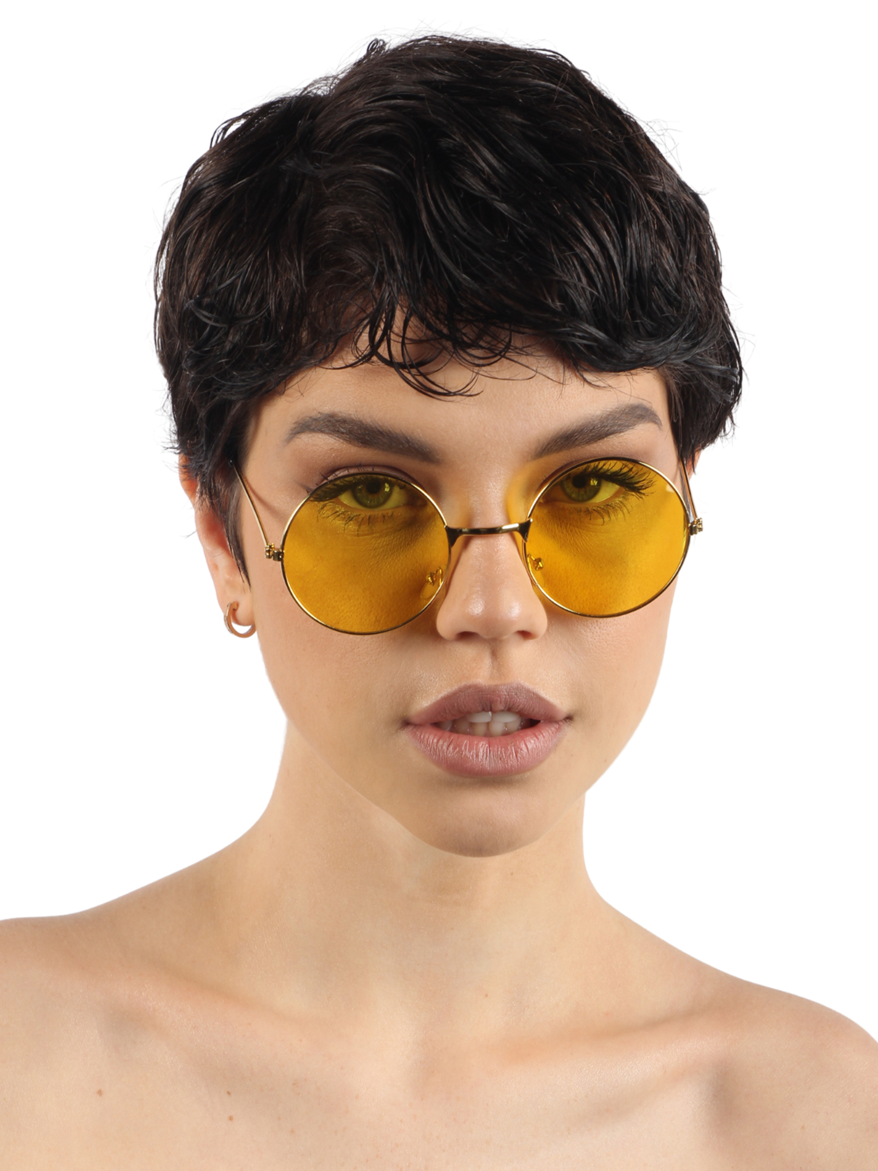 Солнцезащитные очки унисекс Pretty Mania ANG554-1, желтые