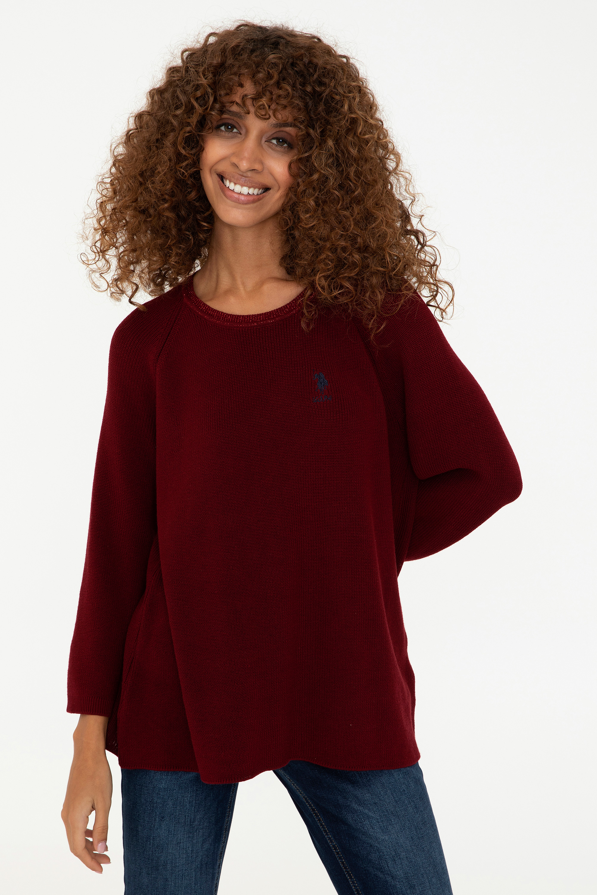 

Джемпер женский U.S. POLO Assn. G082GL0TK0MERIDA бордовый S, G082GL0TK0MERIDA