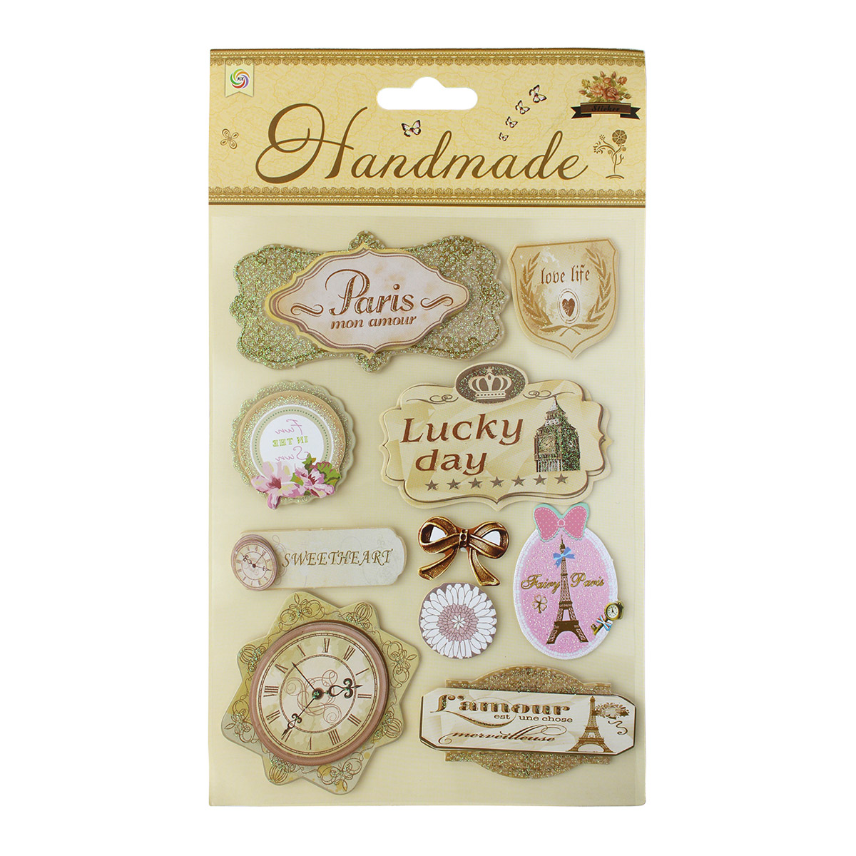 Наклейки 3D АЙРИС, VIP-M002, 'Handmade' Париж, 1 упак
