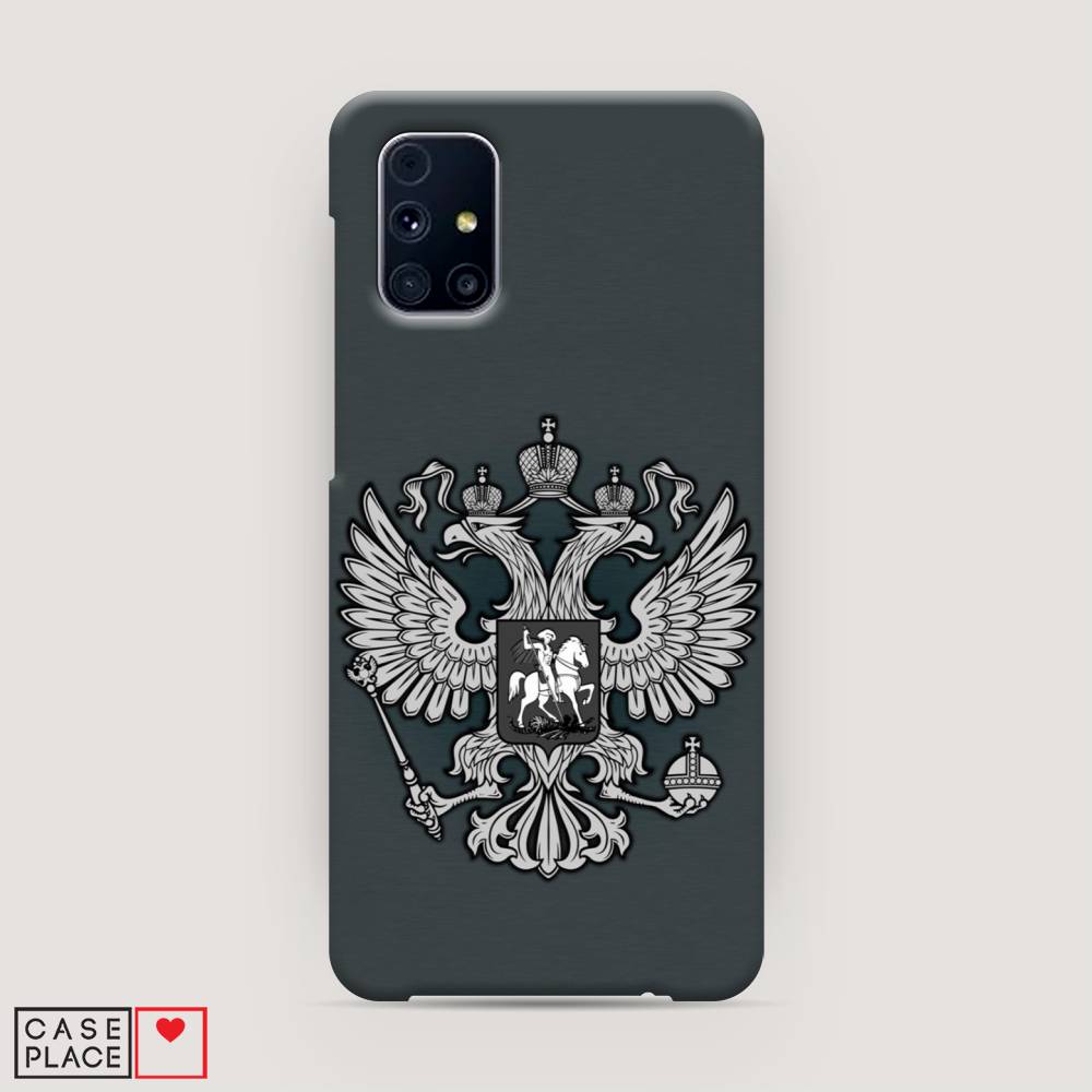 фото Чехол awog "герб россии серый" для samsung galaxy m31s