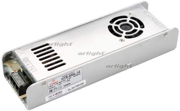 

Arlight Блок питания HTS-400L-12 (12V, 33A, 400W) 020828, Белый