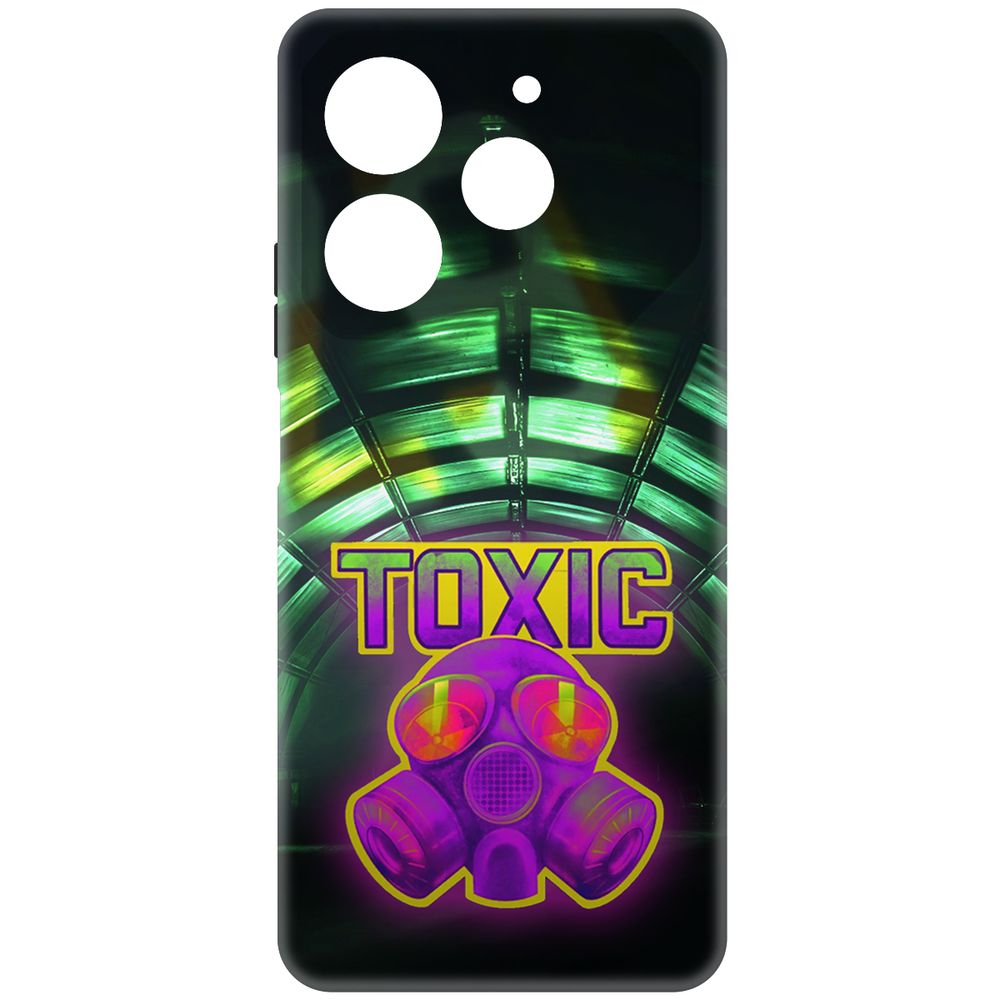 

Чехол-накладка Krutoff Soft Case Cтандофф 2 - Стикер Toxic для TECNO Pova 6 Neo, Черный